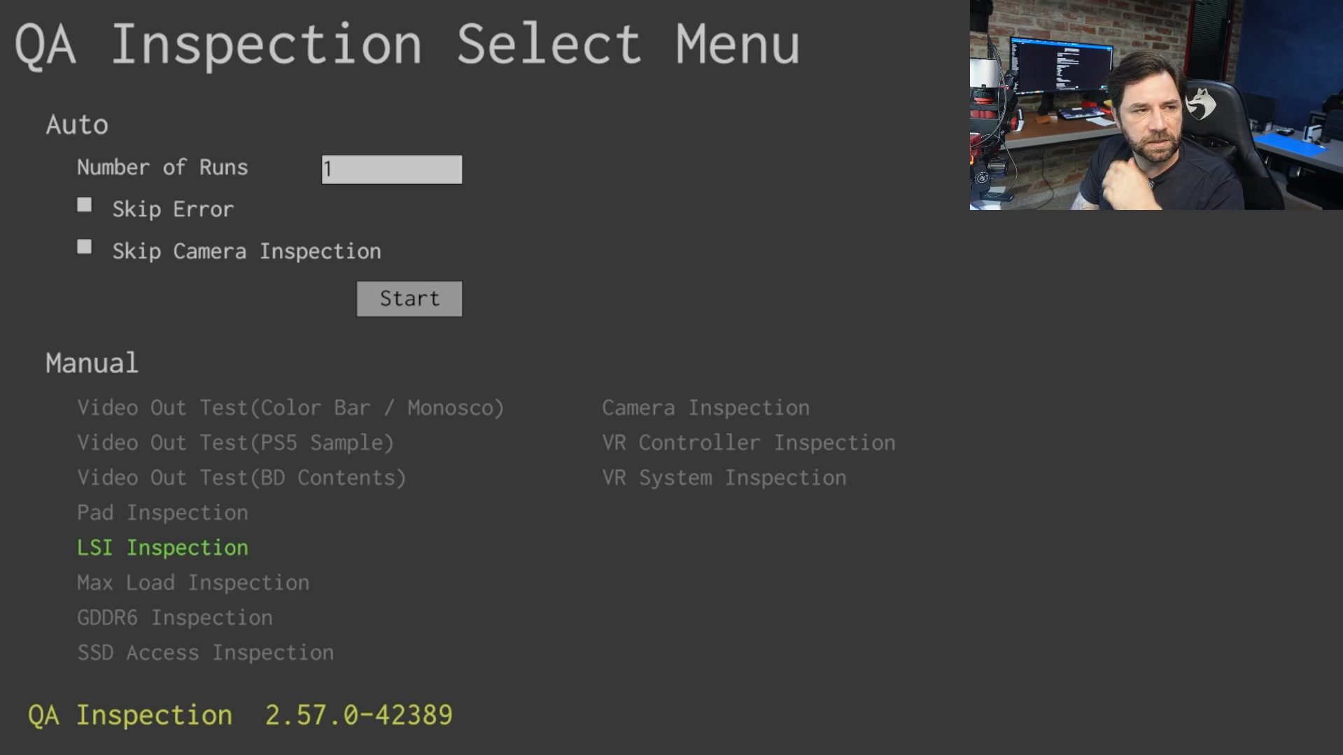 PS5 - QA Inspection