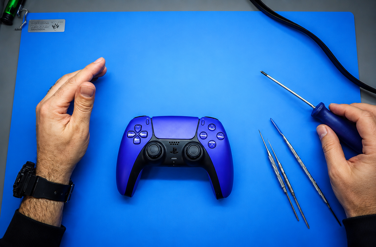 Controle PS5 - Desmontagem e Montagem