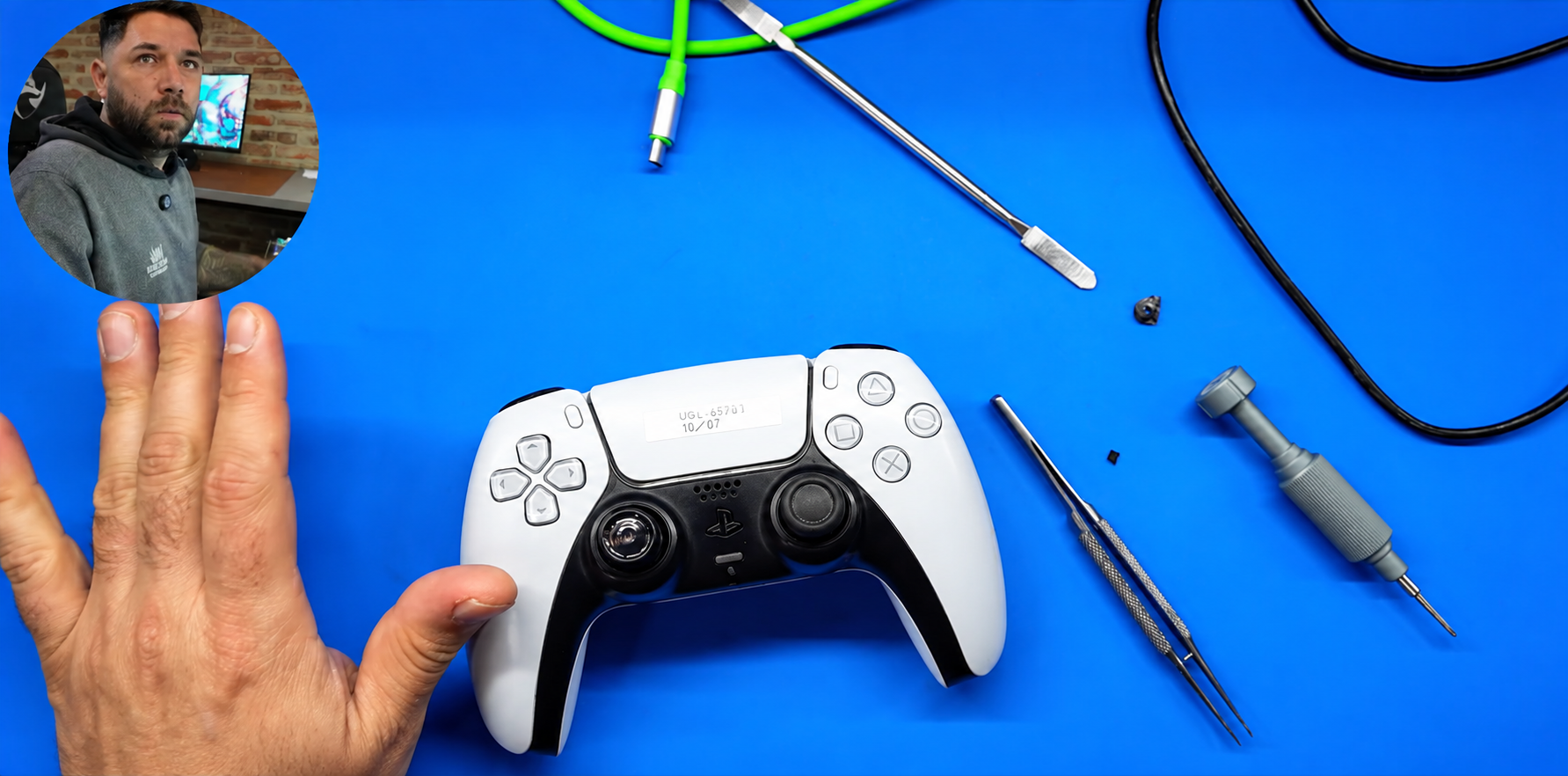 Controle PS5 - Película com Defeito, Regulagem Joysticks