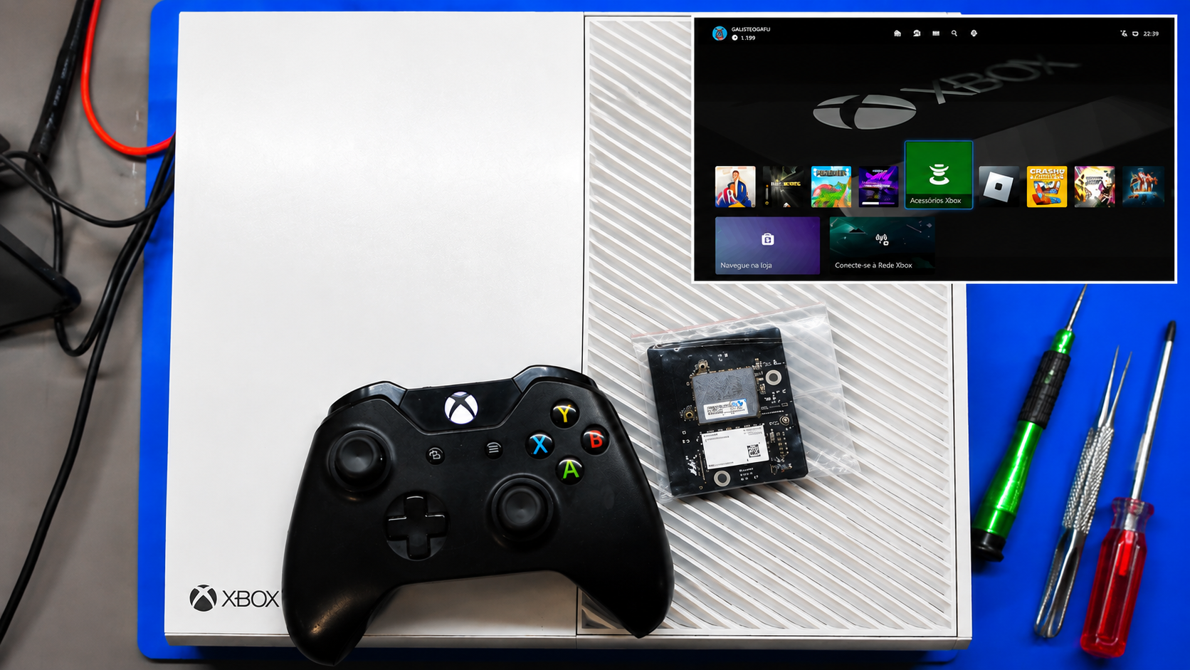 Xbox One FAT - Troca de Módulo Wireless